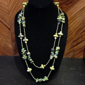 New Hand-Made One-of-a-Kind Jade & Agate Necklace
